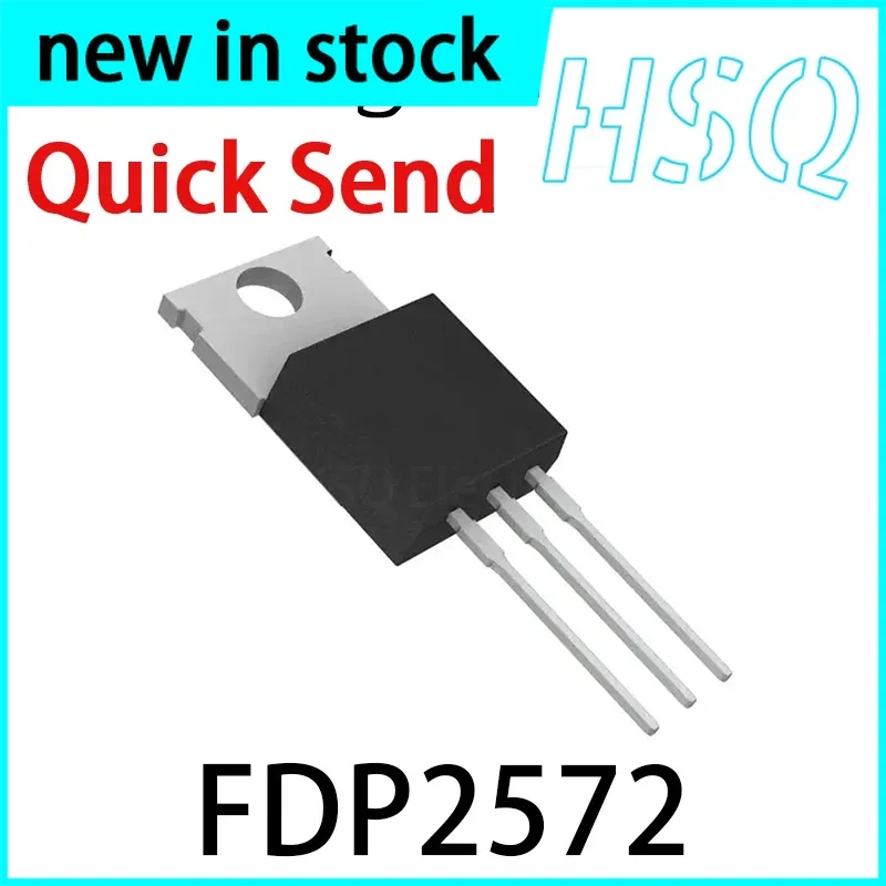 5PCS FDP2572 New Spot TO-220 150V 29A MOS Field Effect Tube