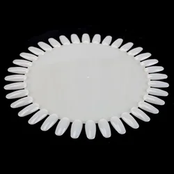 36 Tips False Nail Art Display, Acrylic Nail Color Card Practice Wheel Board, Painting Nail Polish Palette Tools