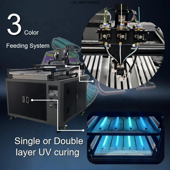 Machine for 3d Channel Letter and 3d Luminous Liquid Acrylic Signage Commercial Grade 800mm 3d Sign Printer with Uv Curing