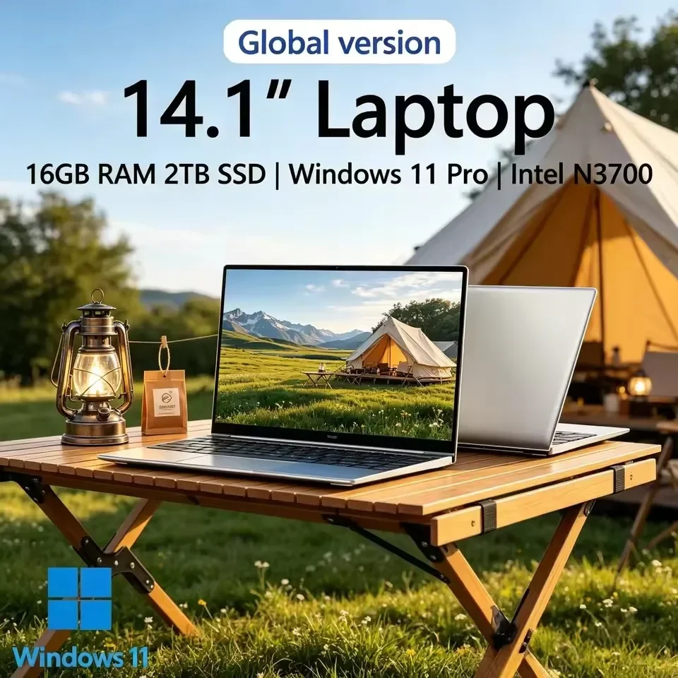 

120Hz FHD IPS Display 14.1 Inch Slim Laptop Intel N3700 32GB RAM 2TB SSD High Grade Backlit Keyboard