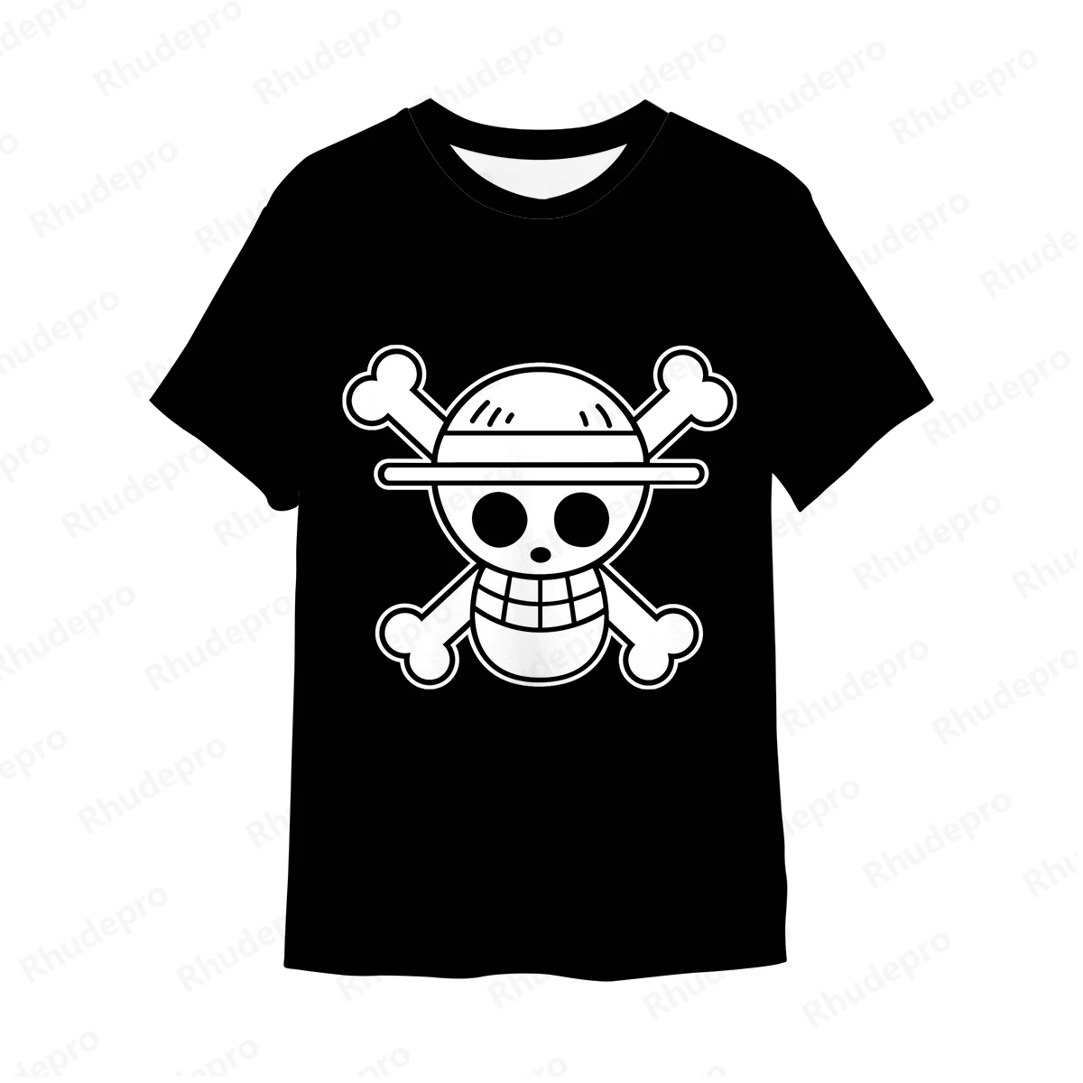 5XL Monkey D Luffy Printed T-Shirt One Piece Men's Children's Y2k Streetwear Roronoa Zoro Anime Oversized Clothing New Summer