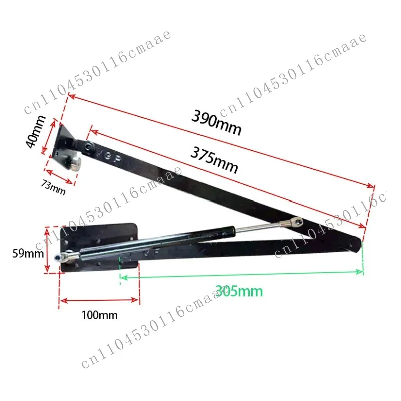 Multifunctional support frame Pneumatic support Telescopic table Hardware accessories coffee table rack Lifting folding bracket