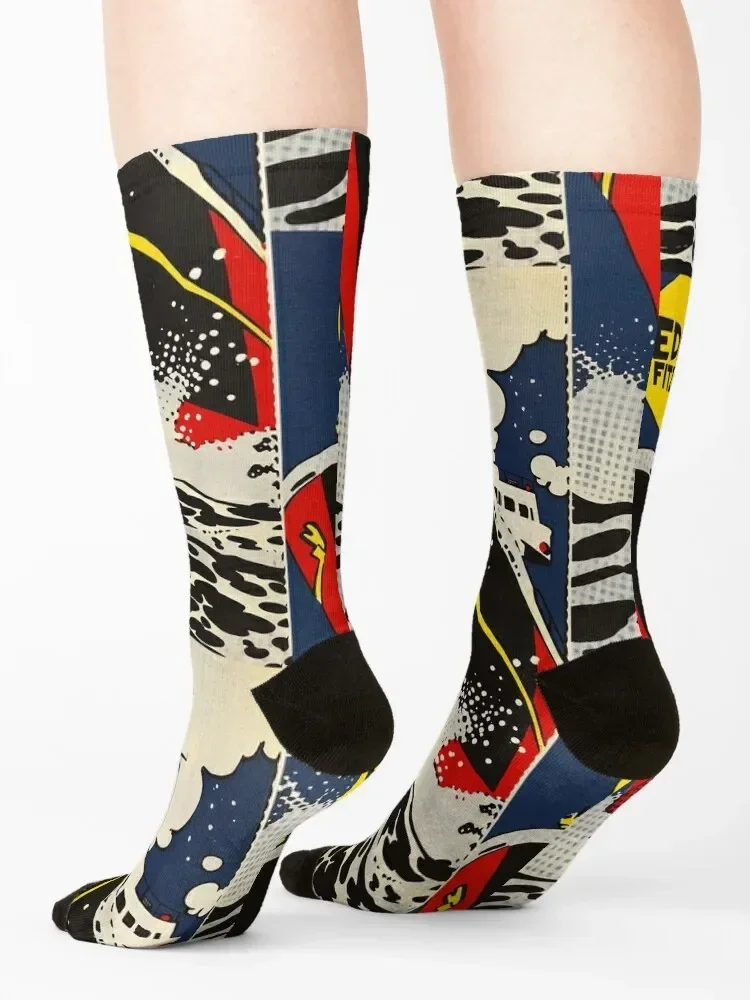 The Wreck of the Edmund Fitzgerald Art Print by NoarusRainbowLand - Commemorate Maritime History 2024 Socks