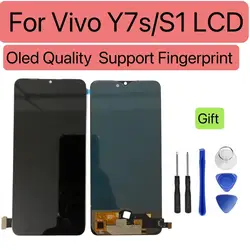 Amoled 6.38 Inch LCD For Vivo S1 Y7S Z5 Y9S IQOO Neo Touch Screen V1907 V1913 V1921 V1945 Digitizer Assembly LCD Replacement