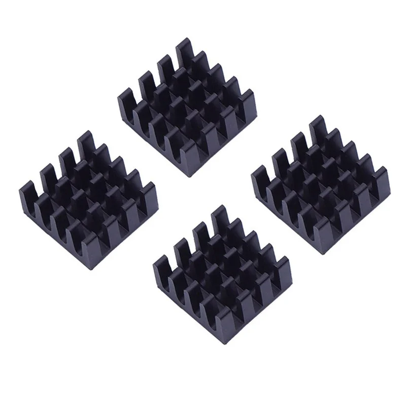 

8Pcs Black Aluminum Heatsink Cooling Board for Ic Processor Regulators Efficient Heat Dissipation Compatible Models