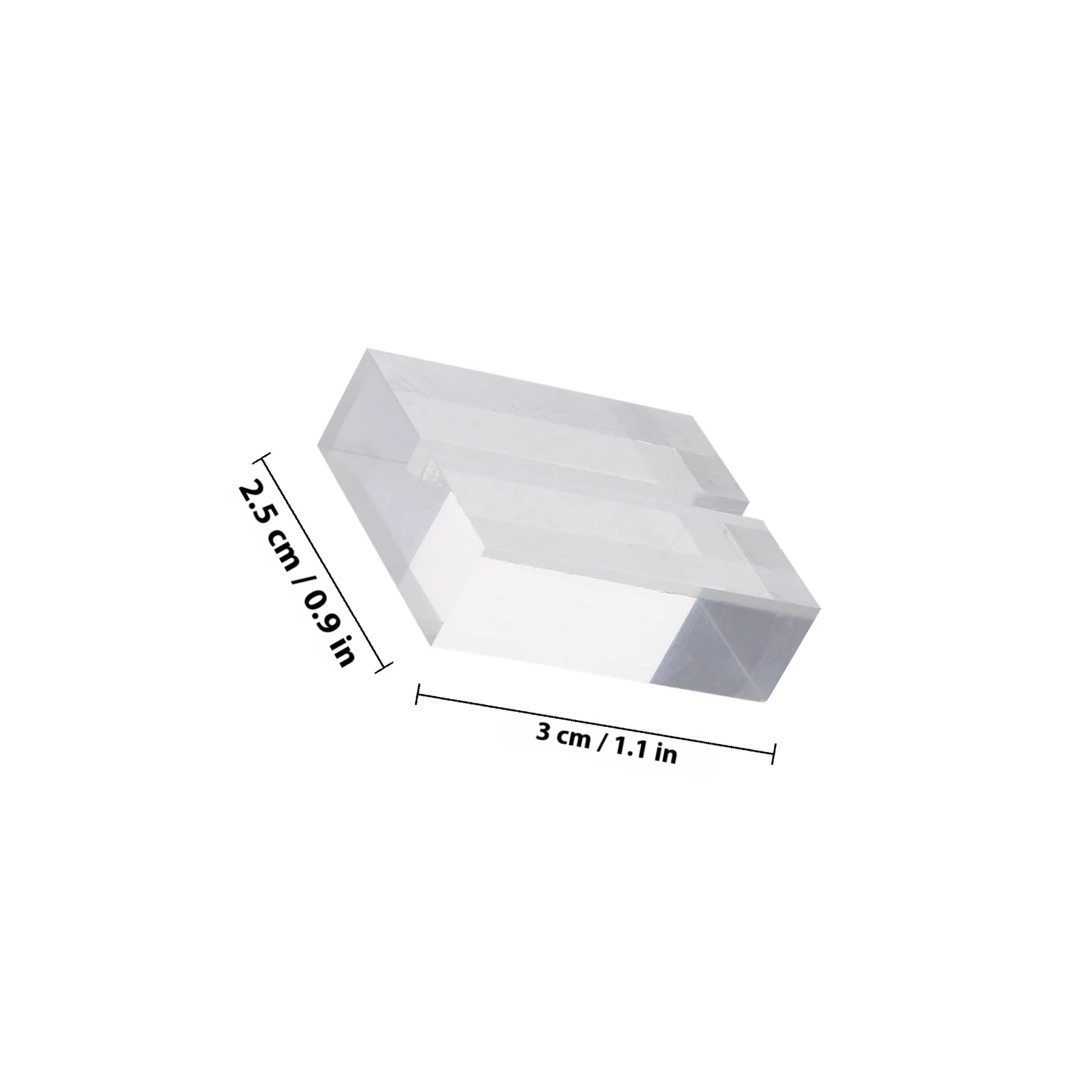 12Pcs Acrylic Card Holder Business Card Base Table Sign Holder Photo Display Stand for Kitchen Dining Room Decoration Favor Gift