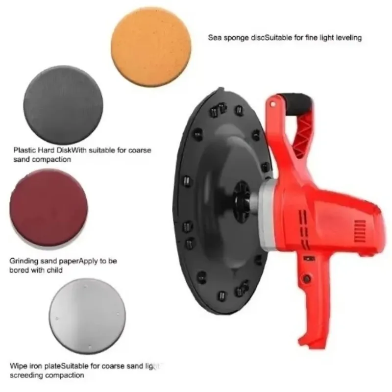 Integrated Straight Handle Electric Trowel Plug-in Polishing Machine Putty Plastering Wall Floor Smoothing Tool