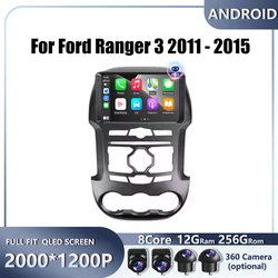 For Ford Ranger 3 2011 2012 2013 2014 2015  Android  Carplay Auto Car Radio Navigation GPS Multimedia Video Player DSP 4G AMI