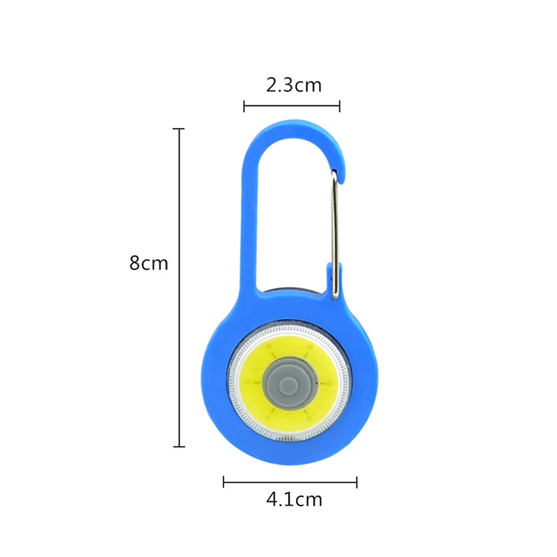 ไฟฉาย LED แบบพกพา Carabiner พวงกุญแจไฟฉาย 3 โหมดฉุกเฉิน Camping เต็นท์โคมไฟกระเป๋าเป้สะพายหลัง Light