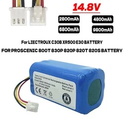 2024 NEW 14.8V 3500mAh battery for E30B C30B liectroux, for Prosenic 800T, 830p, 820p, 820T, 820S lithium-ion vacuum cleaner