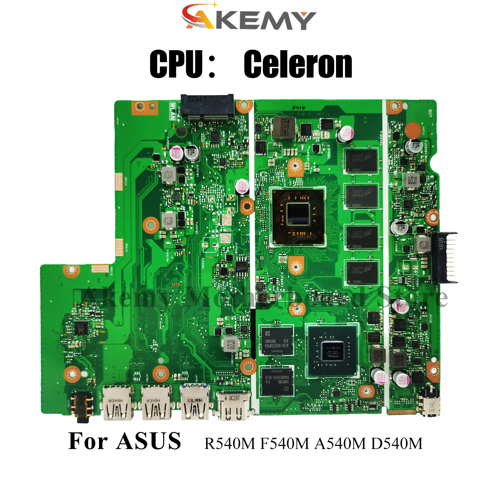 

X540MB Laptop Motherboard For ASUS VivoBook X540MAR R540M F540M D540M X540M X540MB A540M X540MAS Mainboard With Celeron CPU stk