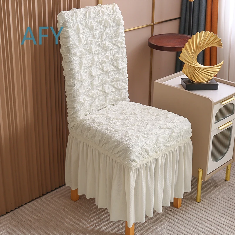 Elastic Dining Table Chair Cover Backrest Stretch Fabric Seat Slipcover for Wooden Stool Chair Bench Furniture Home Decor