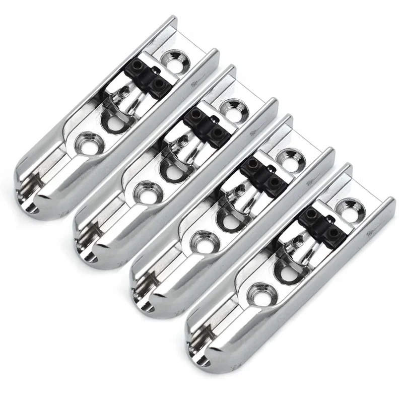 4/5/6 Pcs Bass Bridge for 4/5/6-Single String Bass Bridge Individual Chrome/black