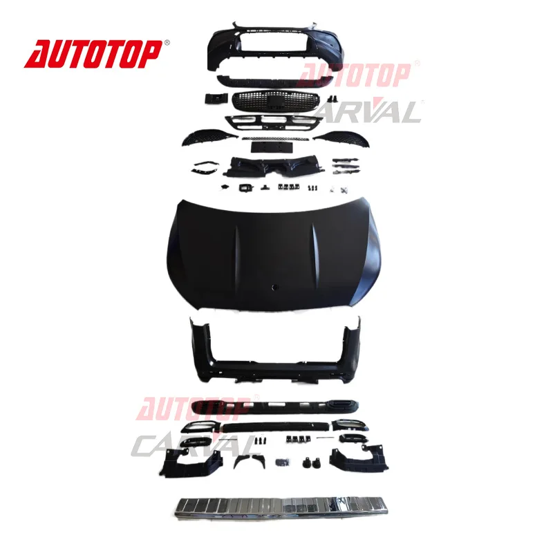 

Suitable for Mercedes-Benz V-Class, Vito V260 modified GLS Black Knight front and rear bars + center net, surround kit