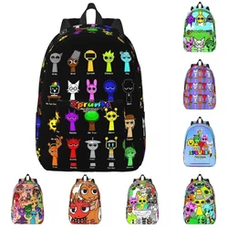Beats Funny Sprunki Game Backpack Men Women Teenage School Business Daypack Incredibox Music Laptop Computer Shoulder Bag Gift