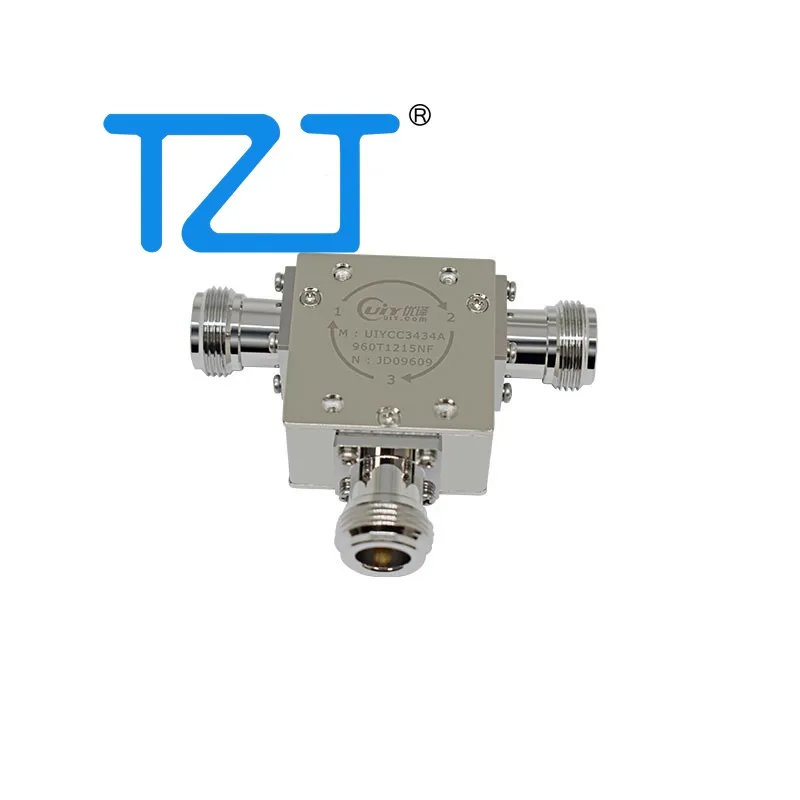 TZT UIYCC3434A/UIYCC3232A/UIYCC2528A Coaxial Circulator Microwave RF Circulator with 860-960MHz Range & Optional Connectors