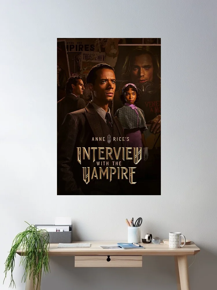Interview with the Vampire Movie, Art Print Silk Poster Home Wall Decor