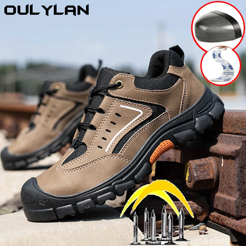 

Comfortable Breathable Work Shoes Men Anti-smashing Puncture Anti Slip Abrasion Resistant Soft Sole Protect Safety Shoes