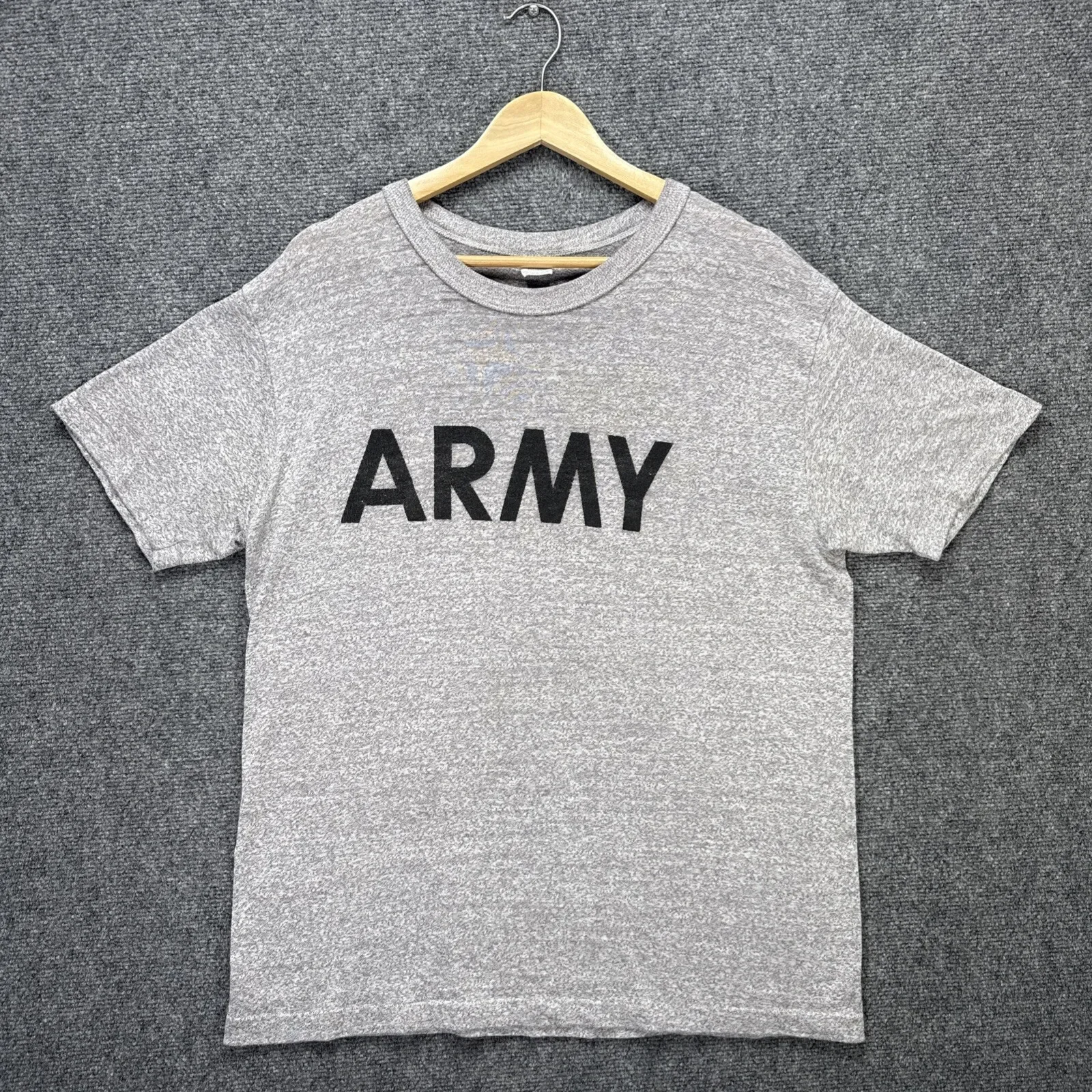 Camisa militar vintage para hombre, uniforme militar gris grande de los años 80, Spellout West Point, EE. UU.