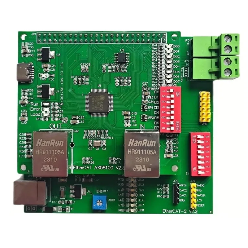 

Платы для разработки EtherCAT: Слэв- и маст-станции на базе STM32F103+AX58100