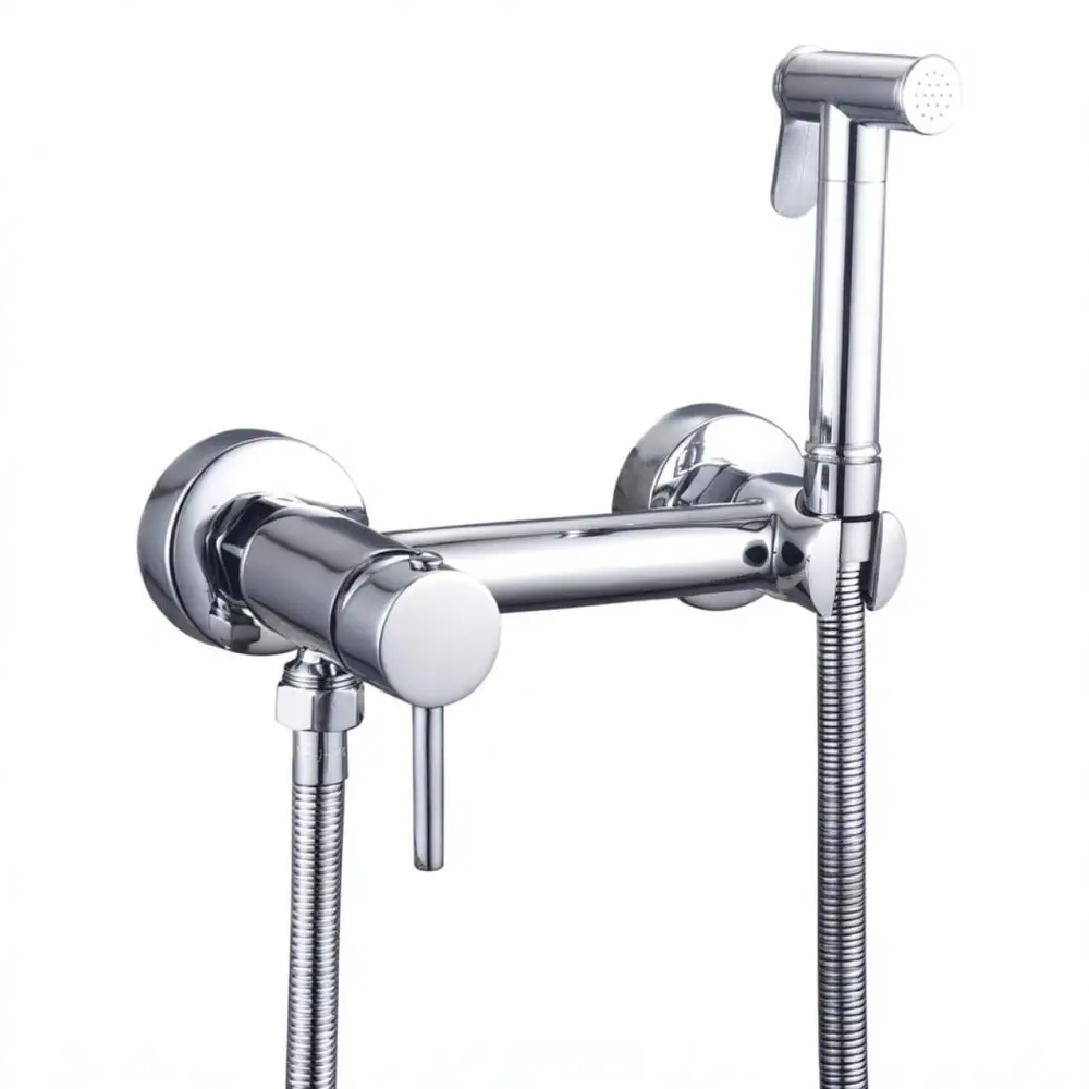 Concealed Brass Bidet Sprayer Kit Hot Cold Water Mixer Tap Toilet Hygiene Cleaning Applicator Bathroom Sanitary Tool