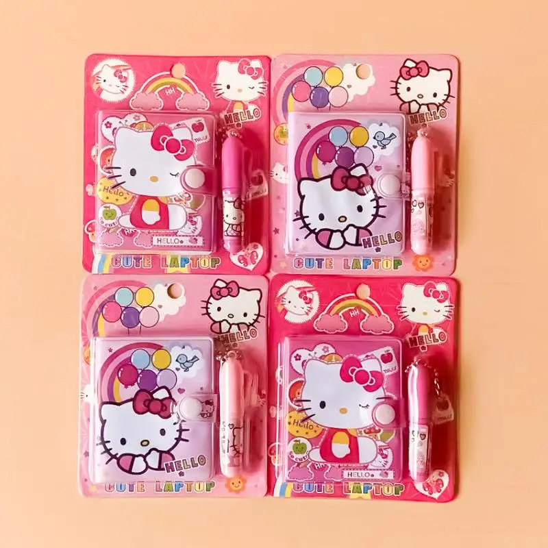 Anime Sanrio Kuromi Hello Kitty Portable Notebook My Melody Cinnamoroll Child Miini Ledger School Supplies Stationery Gifts