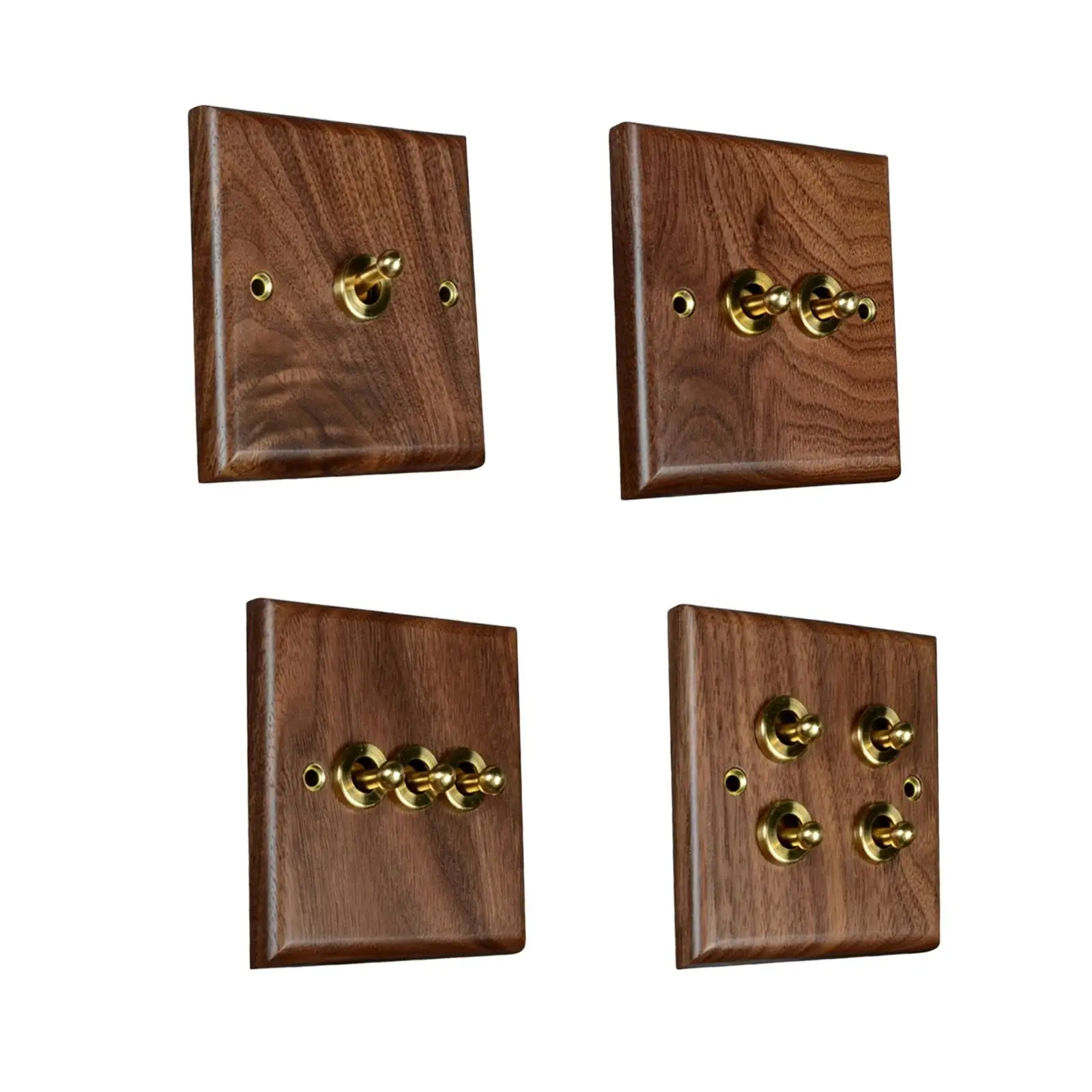 Light Switch Plate Easy to Install High Performance Wall Decoration Brass Lever Switch for Bedroom Cafe Living Room Office House