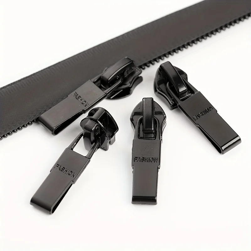 5 PCS Reverse-installed Waterproof Nylon Zipper Sliders, Seamless Invisible Reverse Sliders, #7 Zipper Heads, Suitable for Cloth