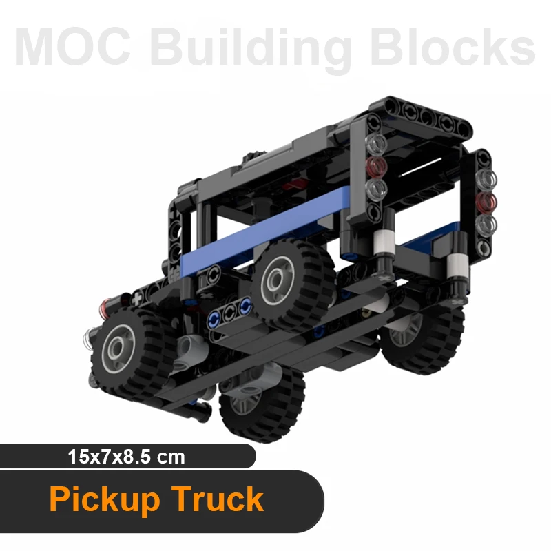 Transport Fahrzeug Bausteine Lose Teile Lkw Modell MOC Ziegel Modifizierte Lenkung Auto Kinder DIY Technologie Montage Spielzeug
