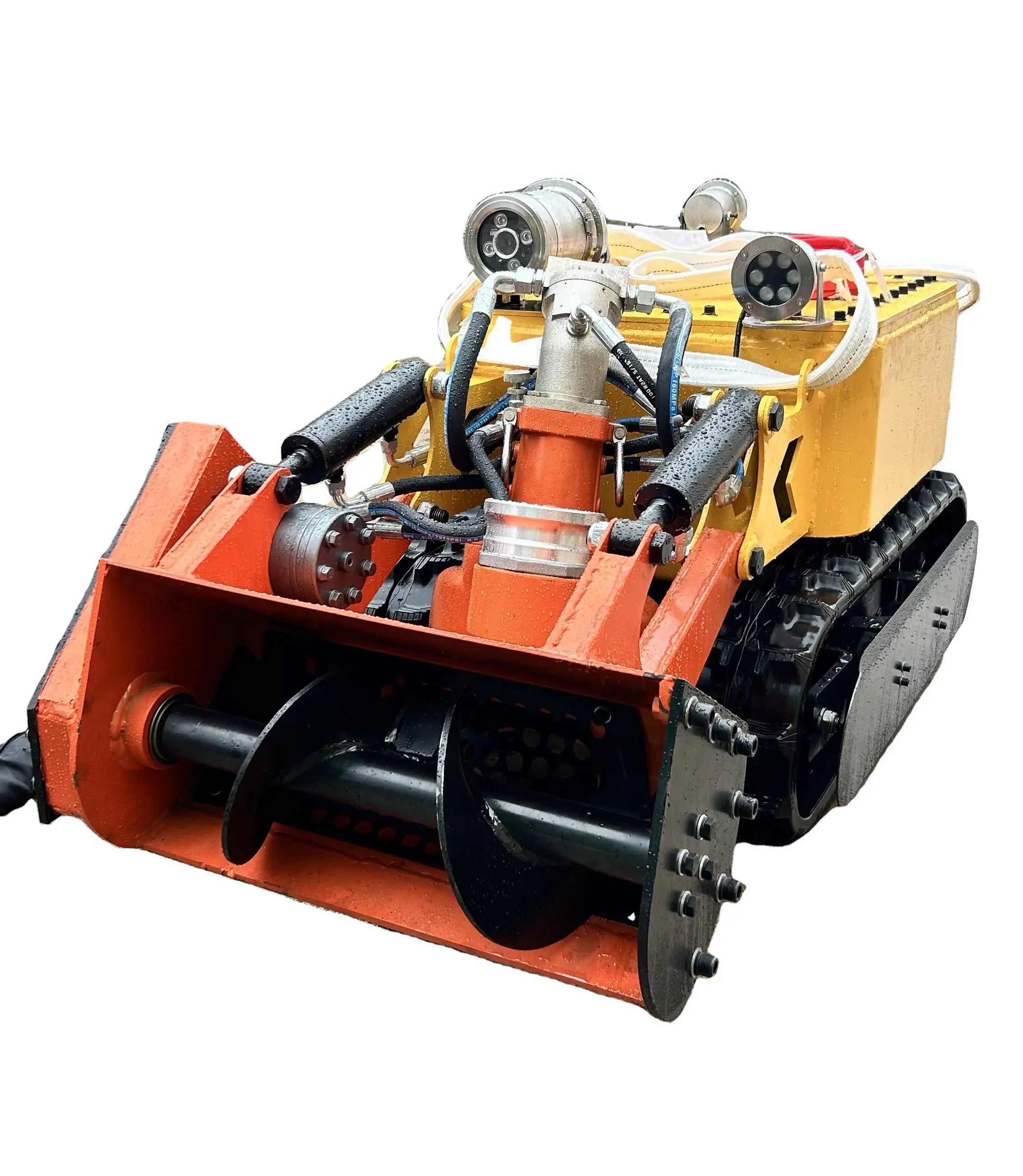 Professional Underwater Submersible Dredging Robot Fish Pond Dredging Robot Machine Submersible Pond Sludge Removal Machine