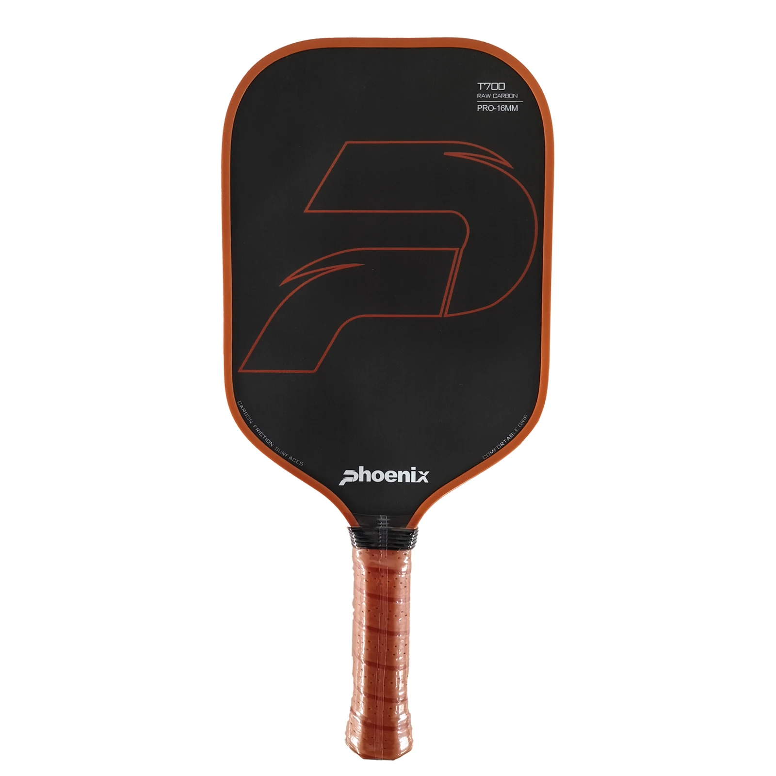 

High-spinning lightweight T700 carbon fiber raw carbon surface foam grip pickleball paddle