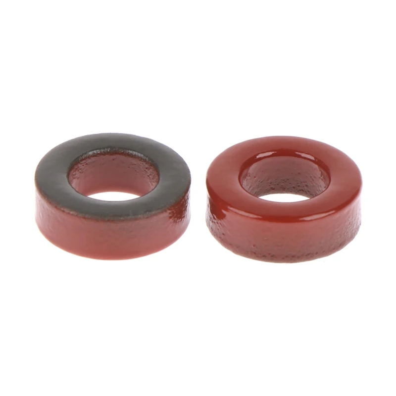 5pcs T50-2 Carbonyl Iron Powder Cores T50-2 13*7.5*5 Mm 4.9nH/N2 Dust Ferrite Toroid Red Core Magnetic Ring