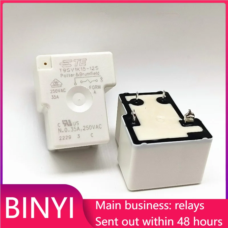 New 1pcs/lot T9SV1K15-12S photovoltaic solar car relay high power 35A 4-pin 12V set normally open