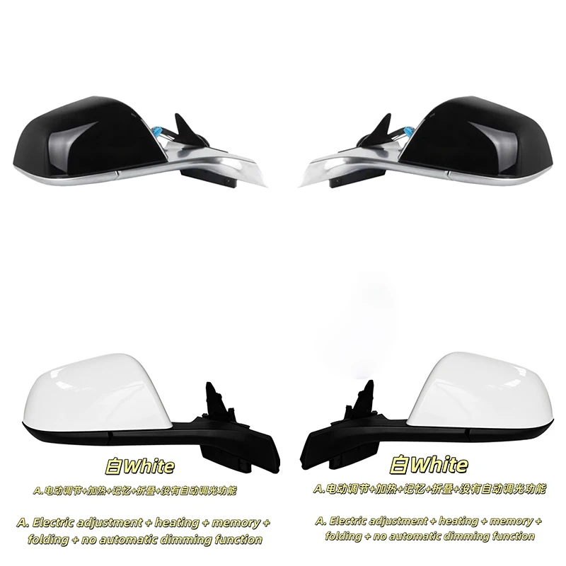 

Для Tesla Model 3 2017-2020 автомобильное боковое зеркало левое правое зеркало заднего вида в сборе без функции автоматического затемнения