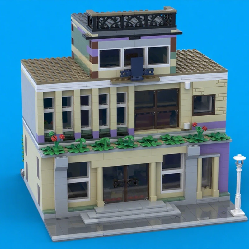 

1165PCS MOC Discos and Apartments Stylish Block Modular DIY Model Building Blocks Birthday Toys Gift