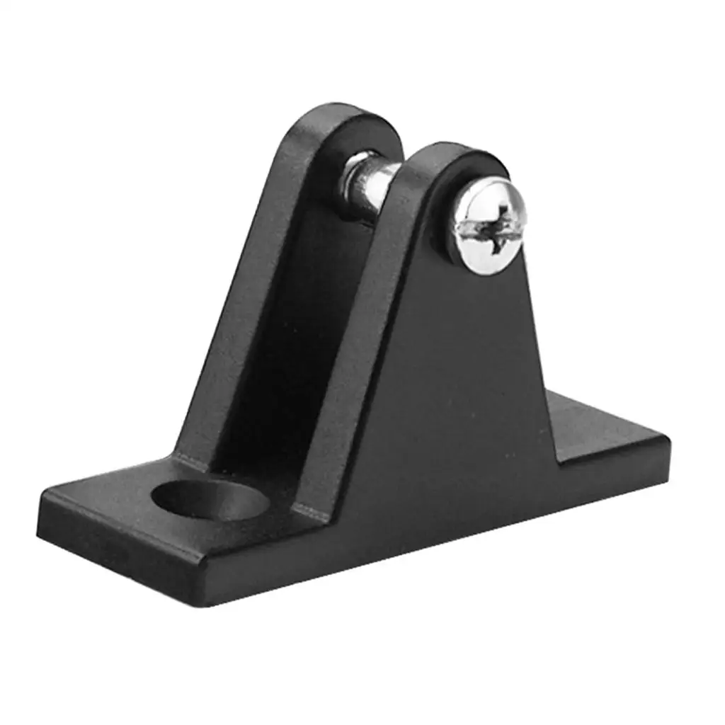 Brand New Black Nylon Bimini Top Hinge Bimini Top Fitting Deck Hinge 2 Holes with 2 Screws for Kayak Boat Canoe Marine