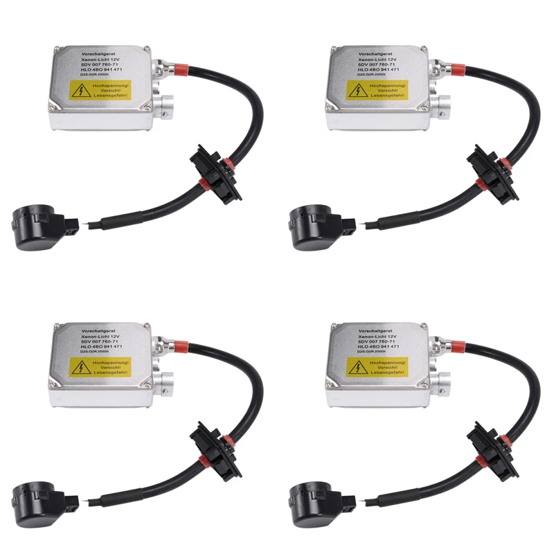 4X D2S D2R Replacement HID Xenon Headlight Ballast Control Unit Igniter 5DV007760 For Hella - -BMW New