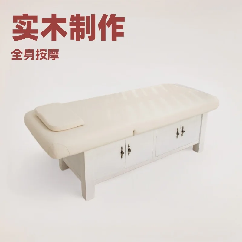 Thai massage bed Solid wood box with cabinet Chinese style traditional Chinese medicine body massage beauty treatment bed