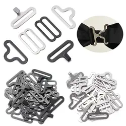 30pcs/SET Bow Tie Hardware Necktie Hook Cravat Clips Fasteners Adjustable Straps Shoulder Strap Buckle DIY Craft