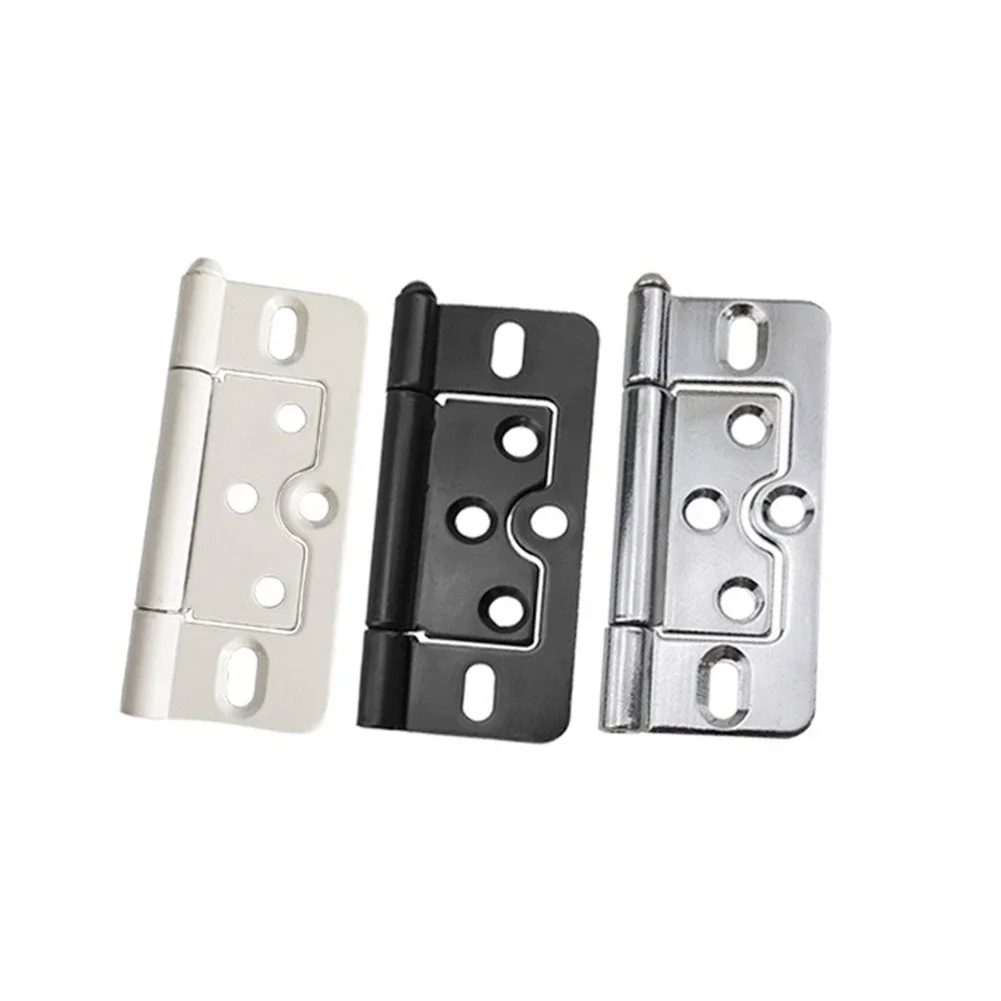 1pc Iron Flush Door Hinges For Cupboard Wardrobe Cabinet Louvre Doors Cabinet Door Female Hinge Door And Window Accessories