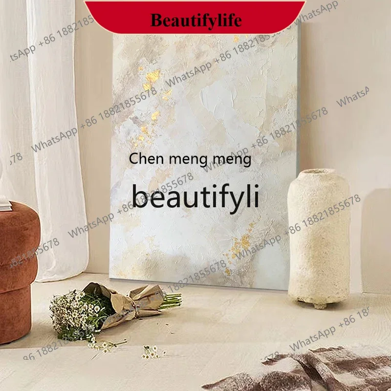 

D178 Hand-painted oil painting wabi-sabi wind living room decorative painting large floor simple hanging painting