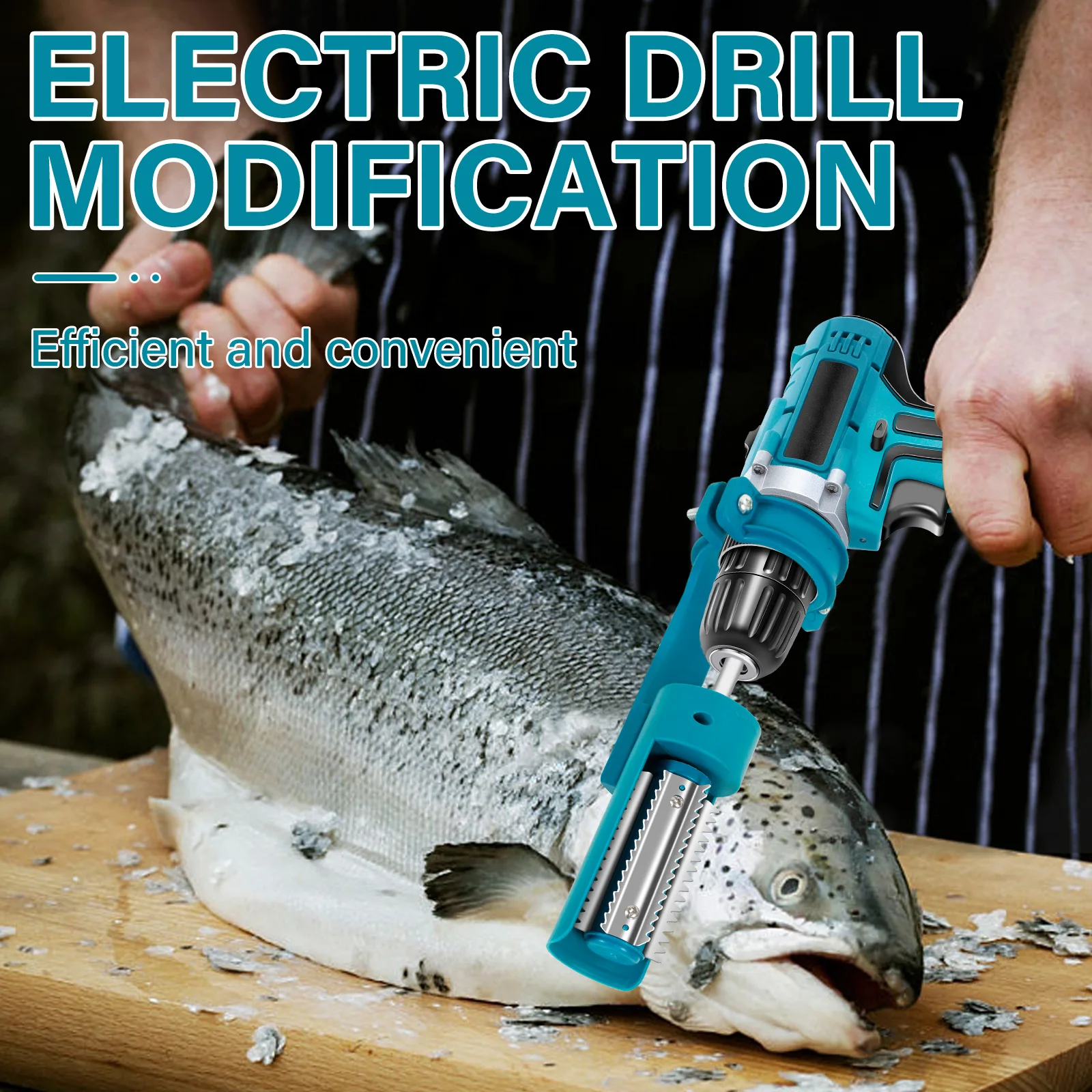 

Электрический инструмент для удаления рыбьей кожи, специализированный мощный беспроводной инструмент для удаления рыбьей чешуи с брызговиком из АБС-пластика для рынка морепродуктов, домашней кухни