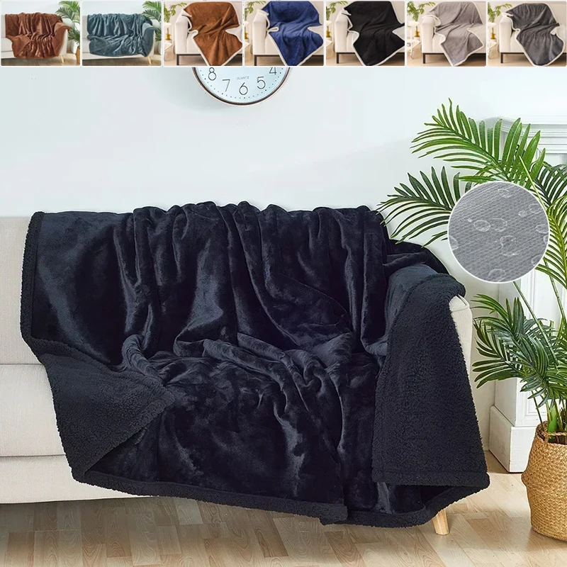 

Waterproof Pet Blanket Liquid Pee Proof Dog Blanket Bed Couch, Flannel Fleece Furniture Protector Cover/blanket for Beds Soft 담요