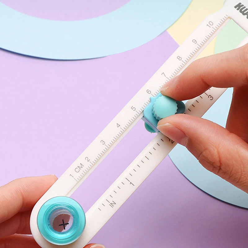 Multi-functional 360° rotating handheld circular cutting machine - with adjustable blue knob, office and school supplies