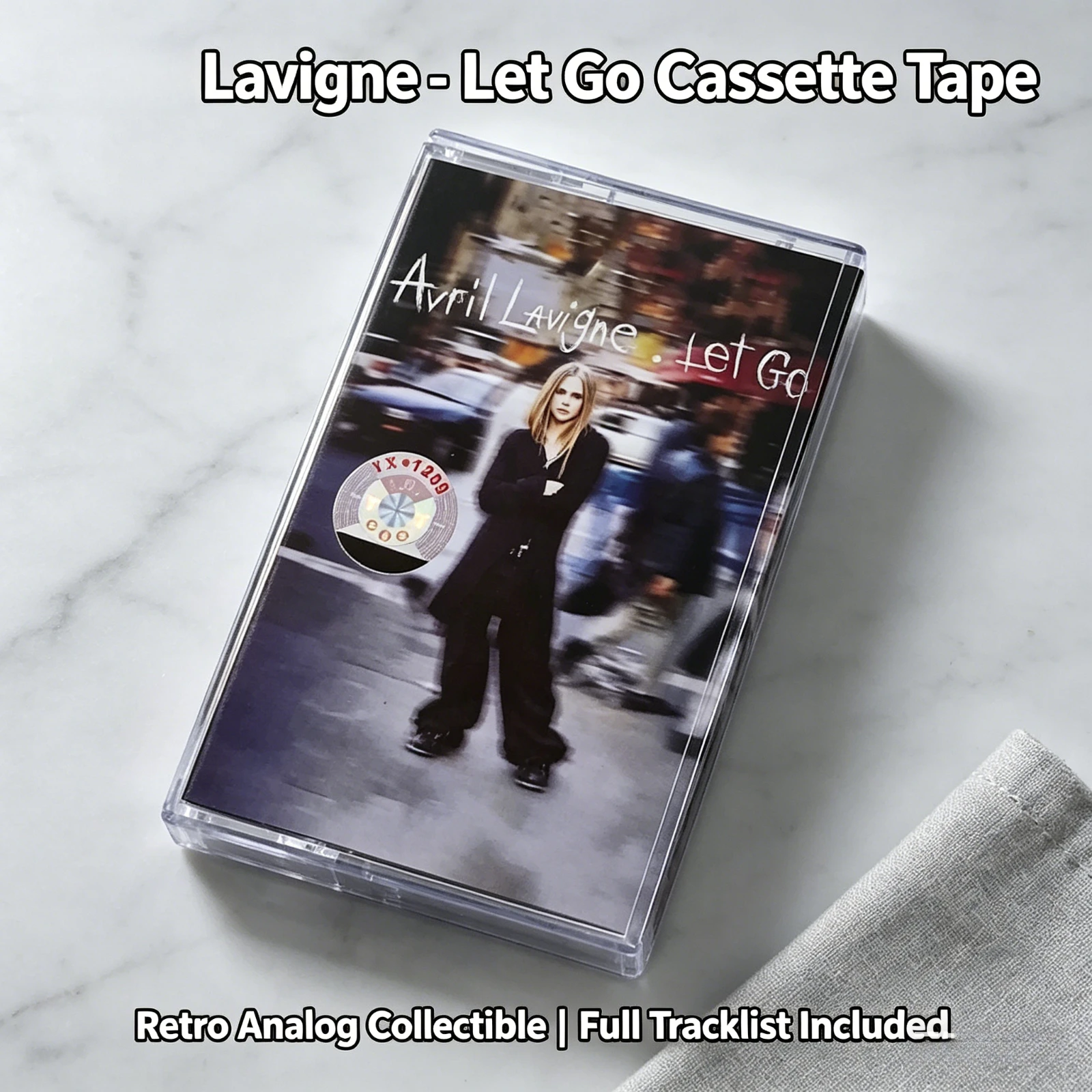Cinta de Cassette del Álbum Let Go, Cinta de Música Retro Pop Punk Rock, Cinta de Audio Nostálgica para Walkman, Regalo Coleccionable Avri