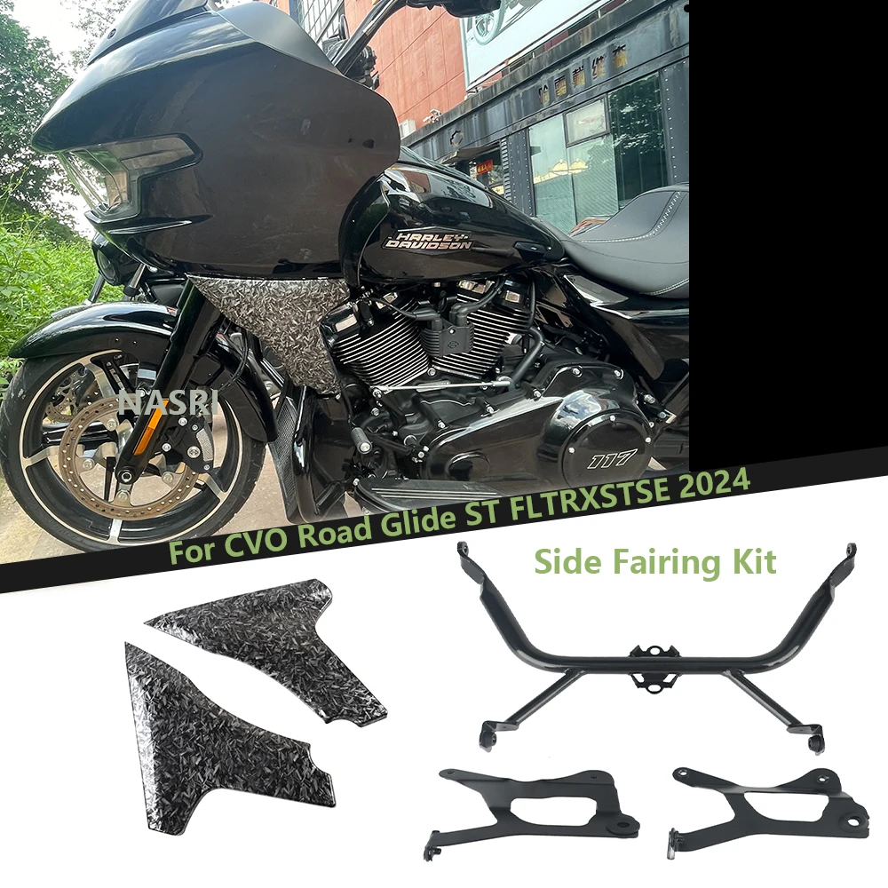 

Motorcycle Accessories For Harley Touring CVO Road Glide ST FLTRXSTSE 2024 FLTRXSE 2023 Side Fairing Panel Support Bracket Kits