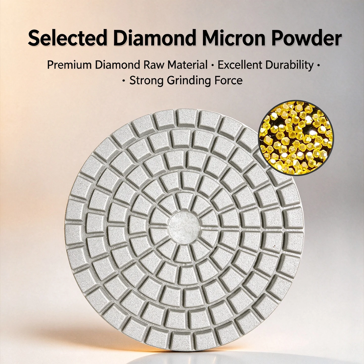 Integrated Grinding Disc, Stone & Tile Trimming, Sintered Stone, Marble, Quartz, Angle Grinder Chamfer Polishing Wet Pad