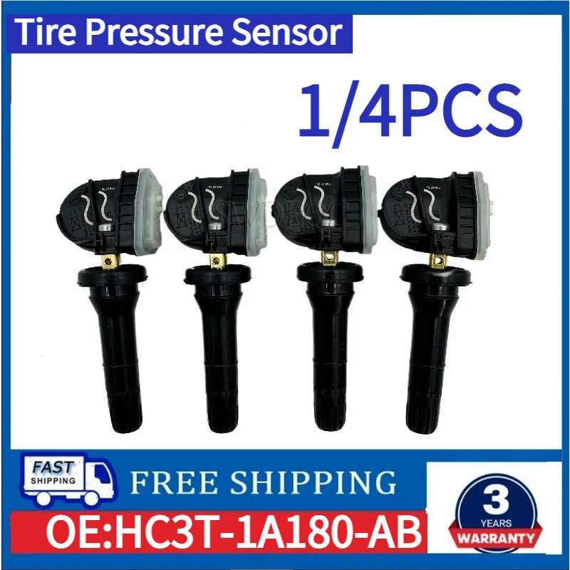 1/4PCS HC3T-1A180-AB 315MHZ Tire Pressure Sensor For Ford Fusion Ecosport Edge Explorer Fusion Transit Car TPMS F2GT-1A180-AB