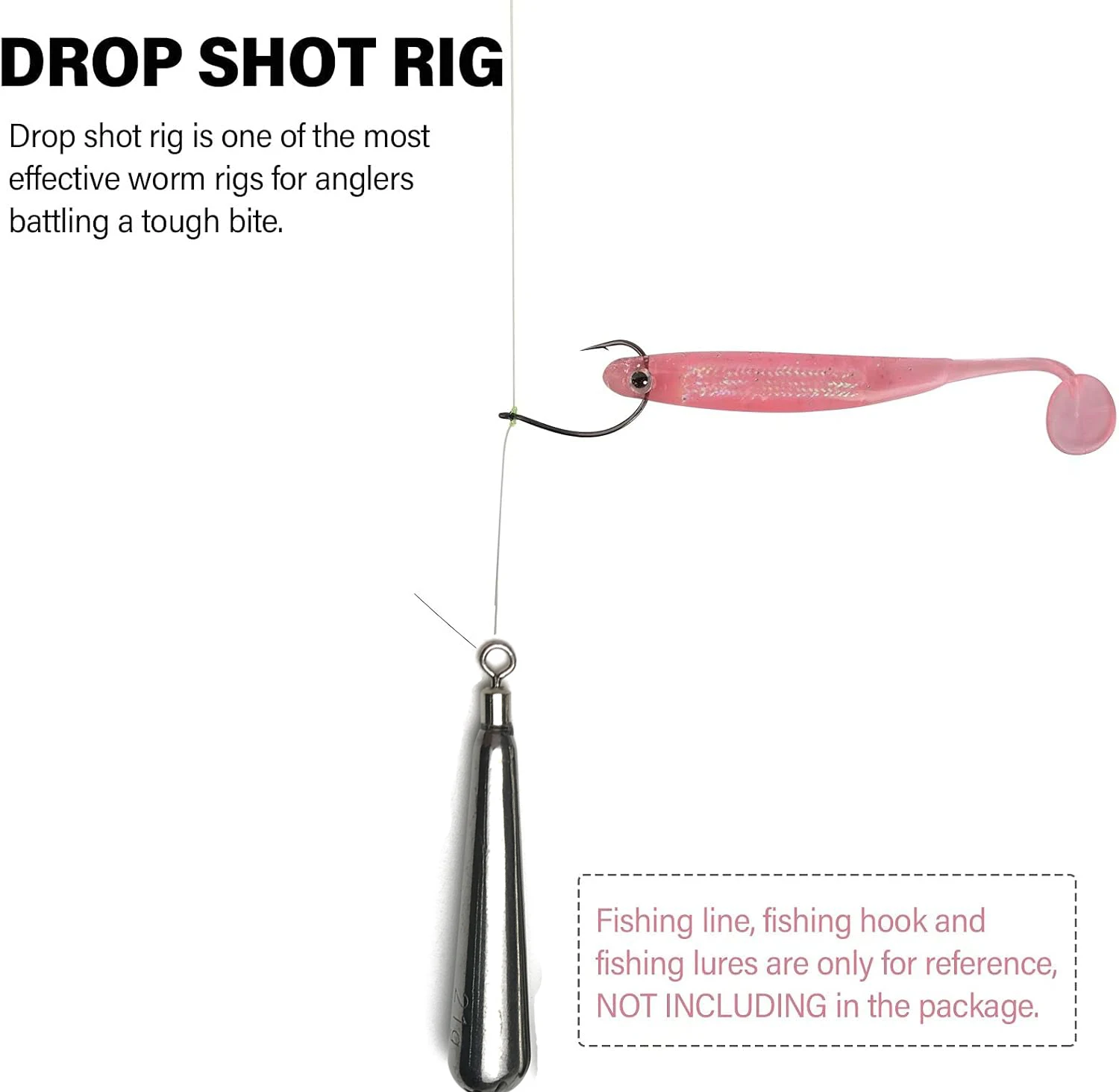 Montaje Dropshot con plomo de pesca libre para lubina - imagen 5