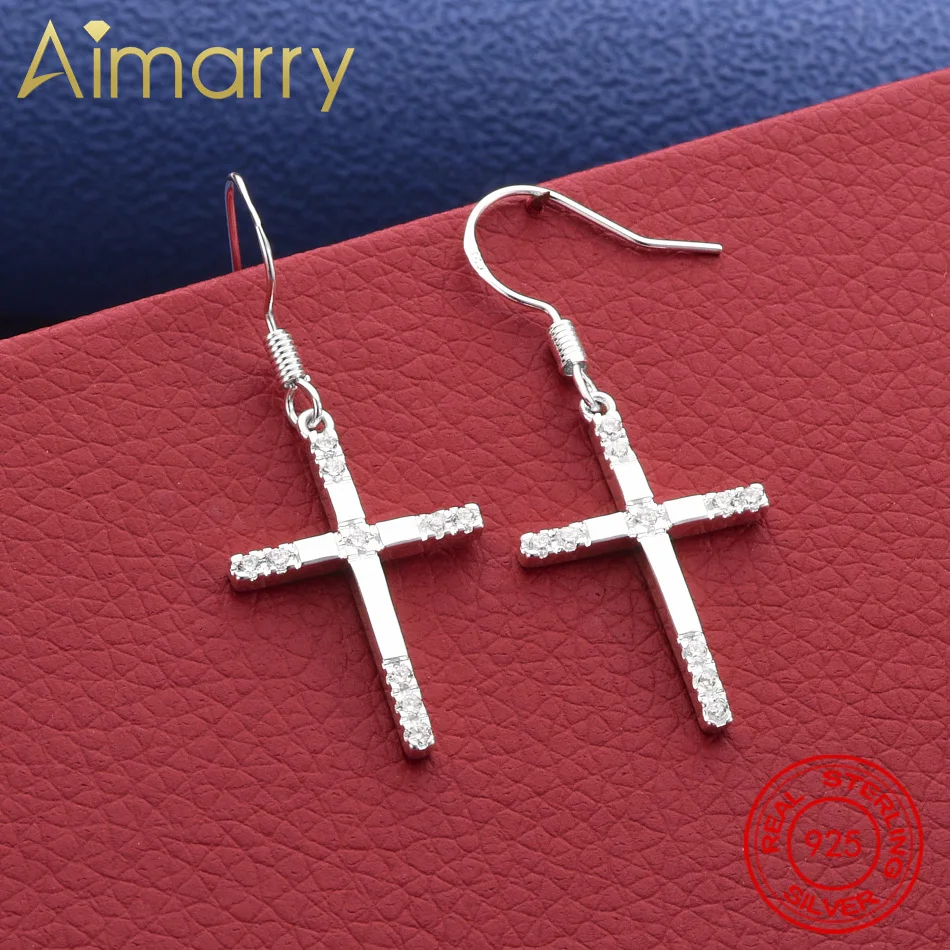 

Wholesale , for Lady Women Silver Color Cross Earrings Charms Hoop Wedding Hook CUTE Bohemia Fashion Classic Jewelry